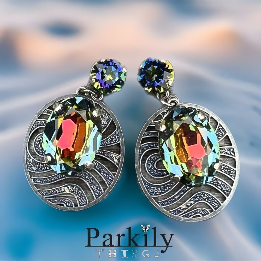Handcrafted Earrings with Swarovski Crystal